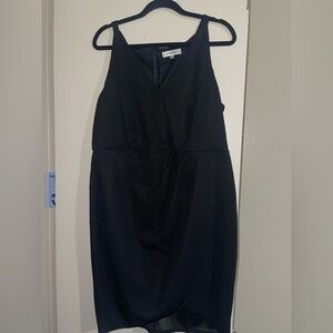 Women’s Bodycon Sleeveless Deep V Neck Wrap Ruched Dress